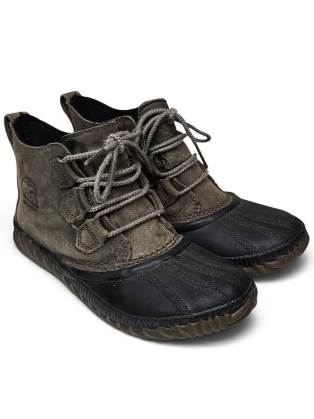 Sorel Out N About Plus Waterproof Duck Boots Womens Leather High Top Outdoor 6.5